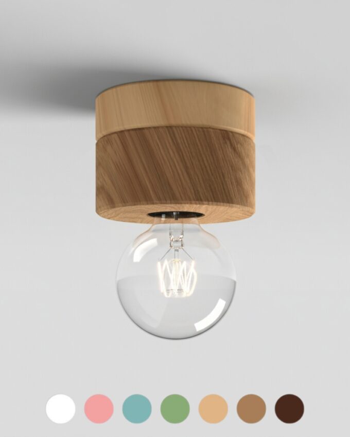 0239 Deckenlampe Eichenholz Designlampe ALMUT von Wildheim