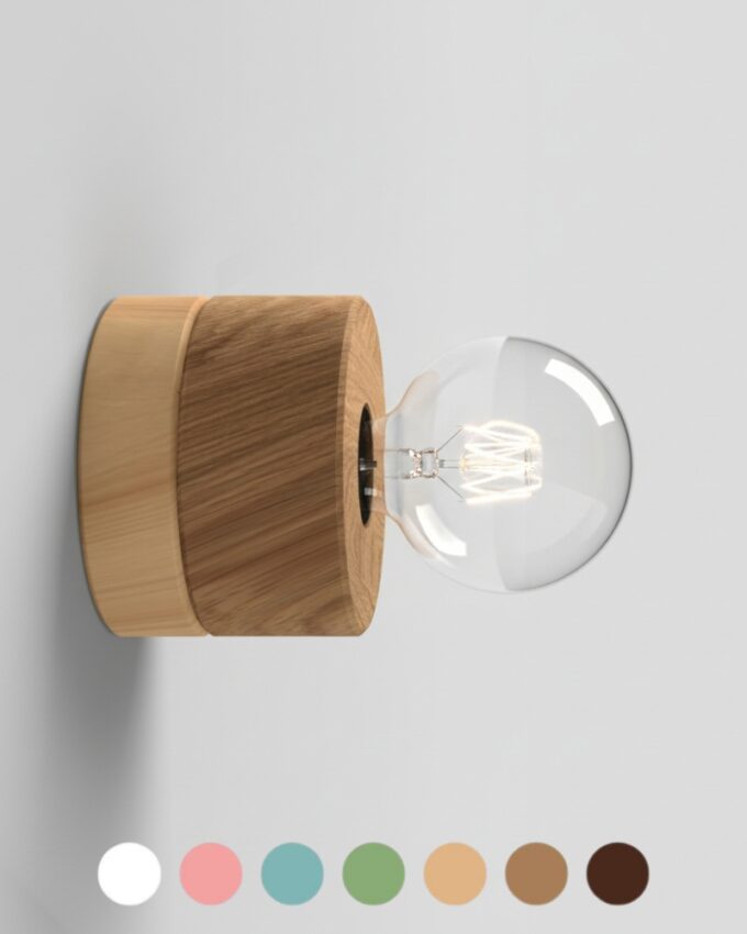 0239 Wandlampe aus Eiche ALMUT von Wildheim Leuchte Hausgang