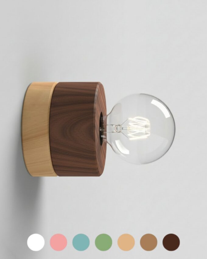 0239 Wandlampe aus Nussholz ALMUT von Wildheim Leuchte Flur