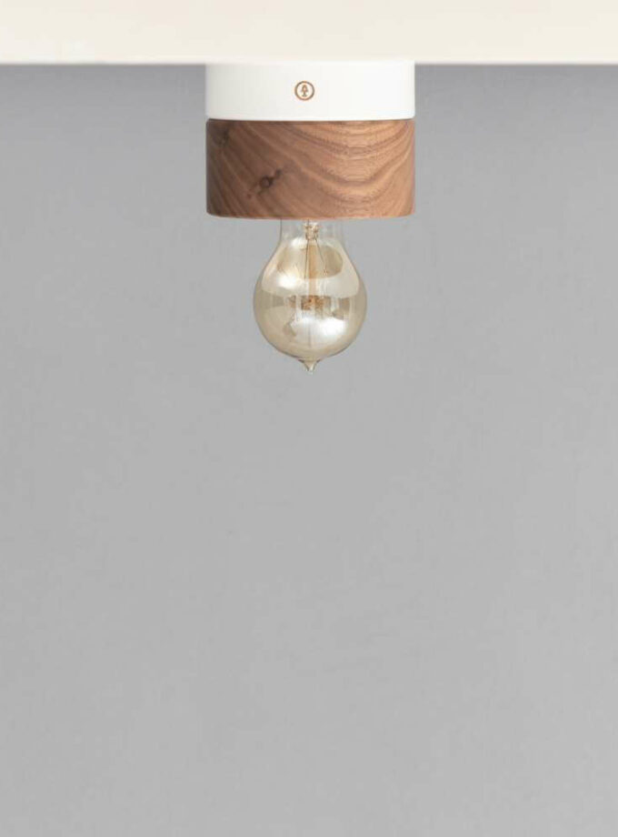 Deckenlampe Holz Walnuss 0239 Holzlampe ALMUT von Wildheim