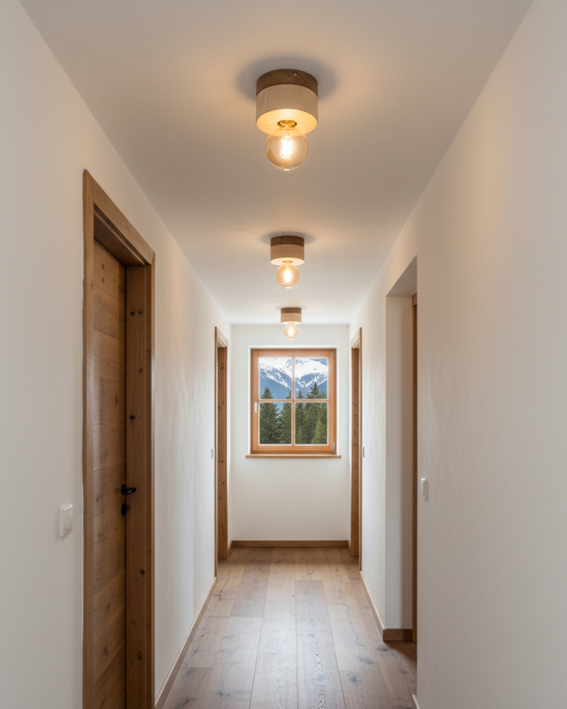 Deckenleuchte Zirbenholz Flurlampe ALMUT von Wildheim