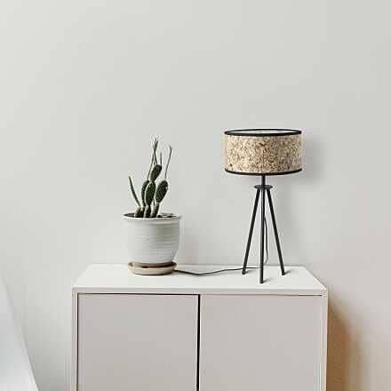 Lampe im minimalistischen Design 0000 Tischleuchte Heu zylindrisch von ALMUT von Wildheim