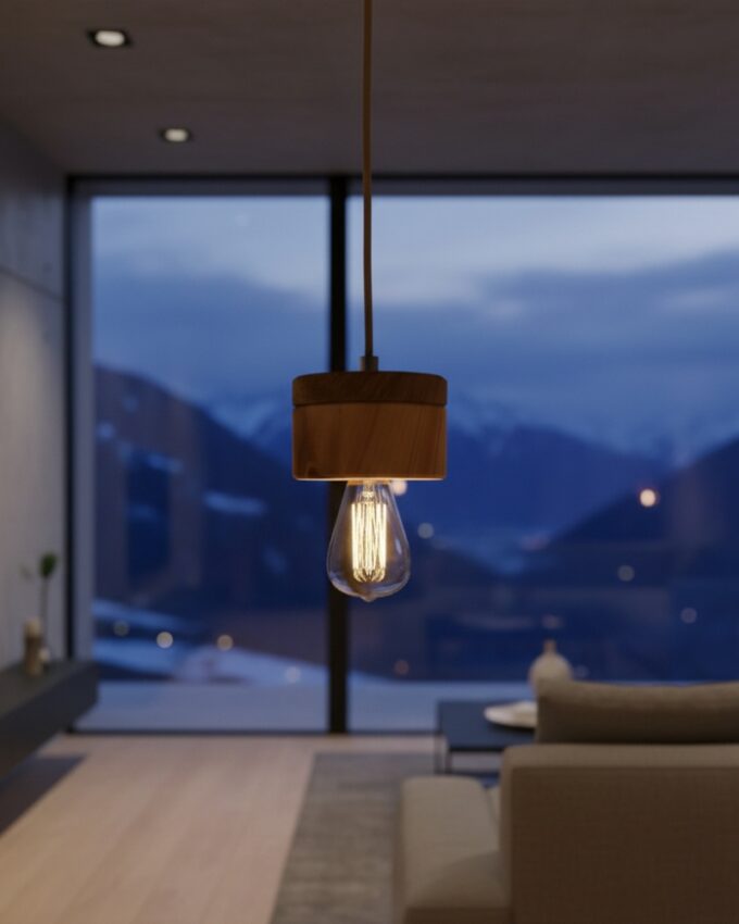 Pendelleuchte Zirbenholz ALMUT von Wildheim Hängelampe