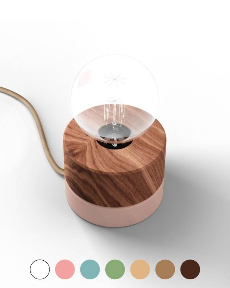Lampe de table en noyer Lampe en bois ALMUT Lampe design
