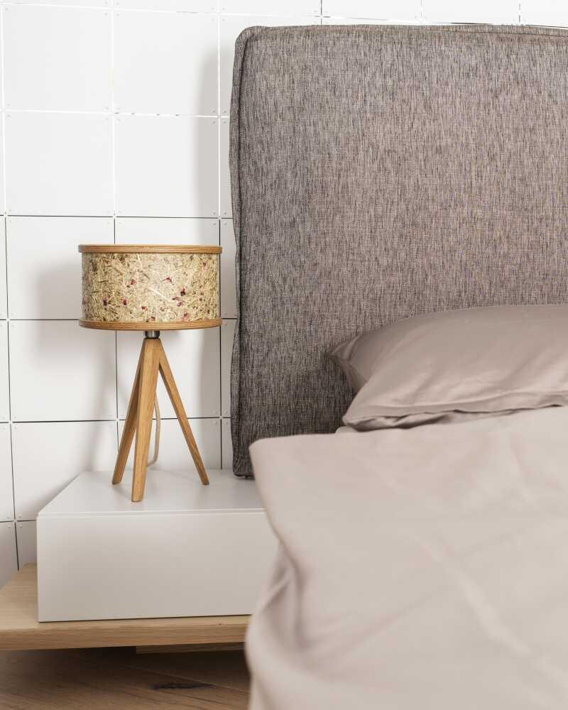 Hay and Wood Table Lamp 2610 by ALMUT von Wildheim
