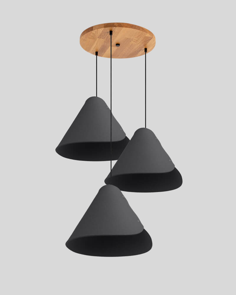 3pcs. lampada a sospensione rotonda baldacchino in legno fondo1_stone-grey_conical_800x1000