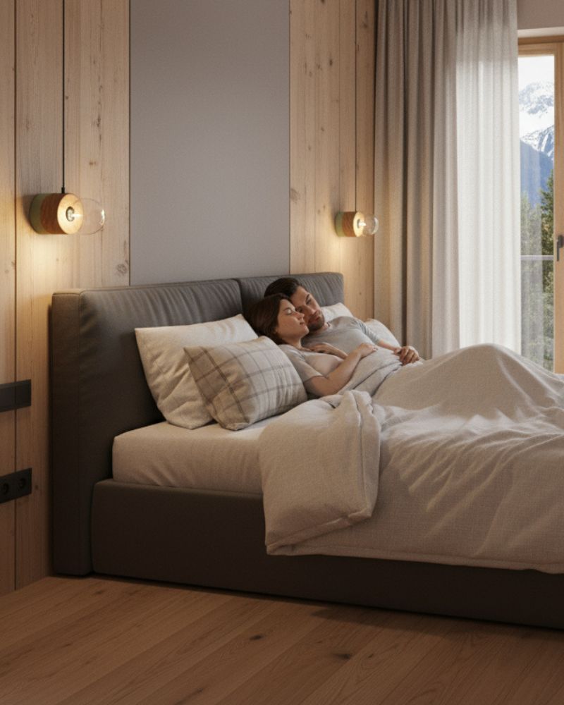 Wandlampen 2er Set aus Eichenholz im skandinavischen Design 0239 ALMUT – Bild 2