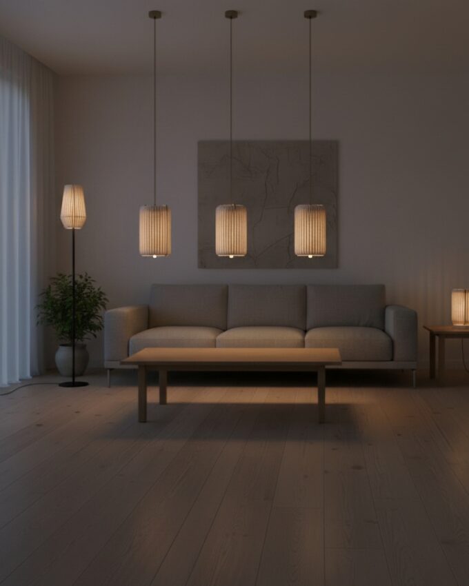 ALMUT von Wildheim Pendelleuchten aus Wolle