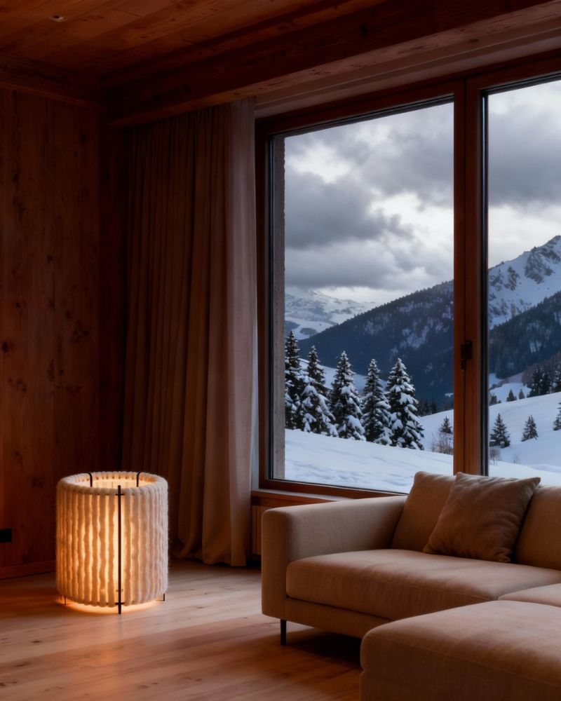 Bodenleuchte Tischleuchte aus Wolle Almut von Wildheim