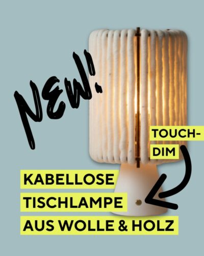 mobile kabellose dimmbare Tischlampe ALMUT